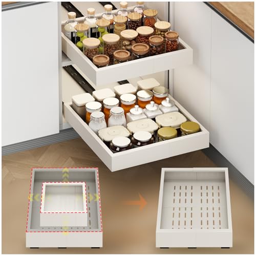 Fokyfok 2Pc Pull out Cabinet Organizer,11"-16"W,17"- | All Products - Image 2