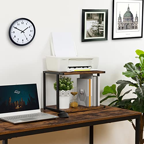 HOOBRO Under Desk Printer Stand, 2-Tier Industrial Printer - Image 3