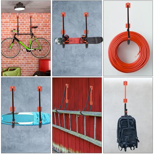 DEDU Kayak Storage Rack, Kayak Wall Mount Hangers 2 Pack & 4 Pack - Image 6