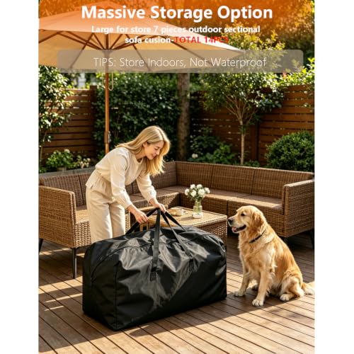 177 Gallon Outdoor Cushion Storage Bag 68 inch, 1 Pack - Image 5