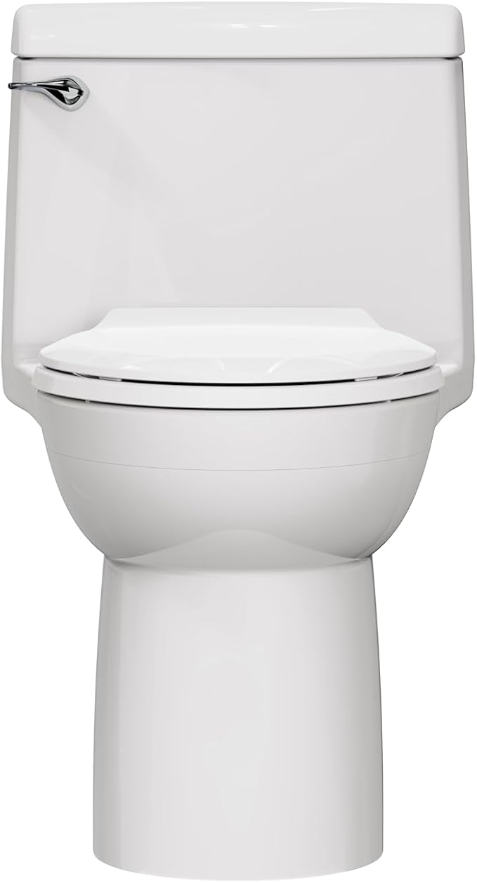 American Standard 2004314.020 Champion 4 One-Piece Toilet with Toilet Seat, Elongated Front, Standard Height, White, 1.6 gpf