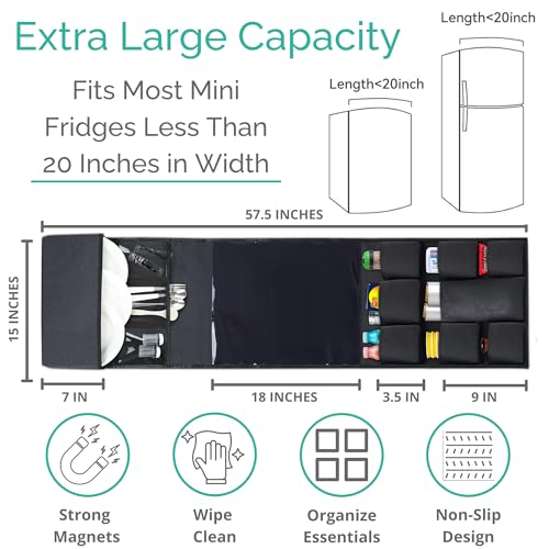 TERRA HOME Mini Fridge Organizer - Over Fridge Organizer - Image 5
