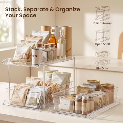 Bathroom Under Sink Organizers and Storage, 2 Tier, 2 Packs - Image 4