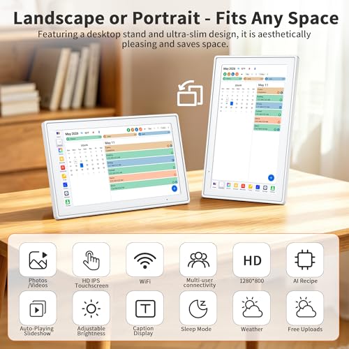 Digital Calendar 15.6 Inch, Smart Touchscreen Wall Calendar - Image 7