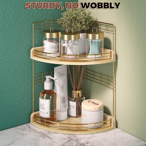 Bathroom Countertop Corner Organizer for Small Spaces, 2-Tier - Image 6