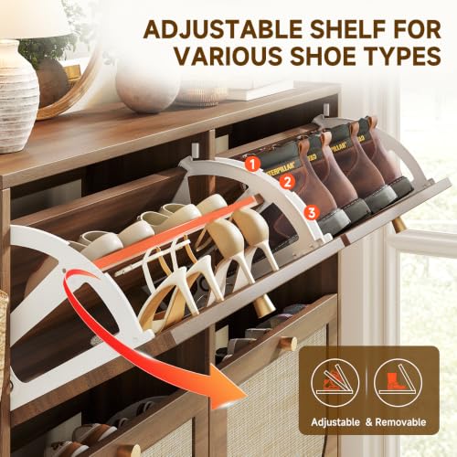 Nicetree Shoe Cabinet Storage for Entryway, Narrow Shoe - Image 6