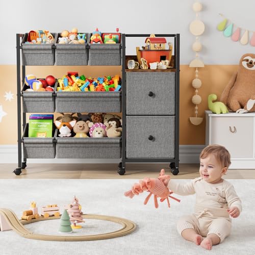 Kids Toy Organizers and Storage Bins, Black - Image 7