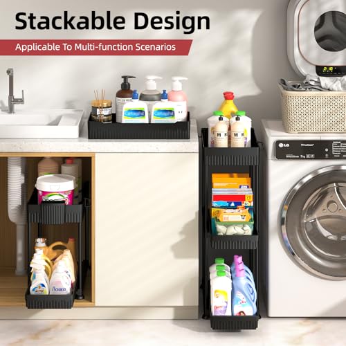 Sevenblue 4-Pack 2-Tier Under Sink Organizer with Pu | All Products - Image 6
