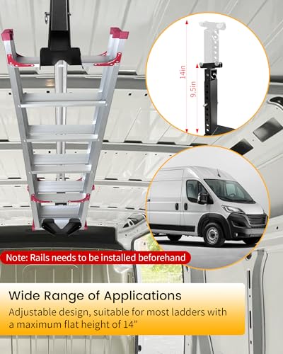 Van Interior Sliding Ladder Holder Storage System for Van - Image 5
