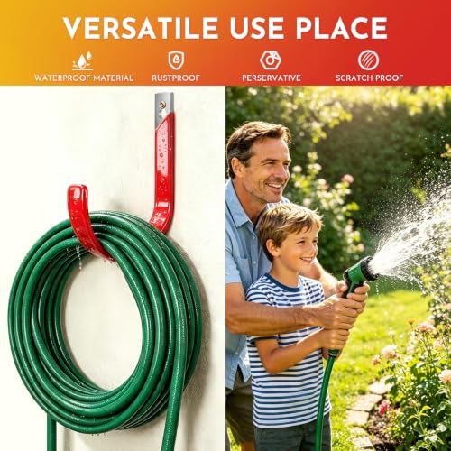 Garden Hose Holder Wall Mounted Metal Water Hose Holder - Image 7