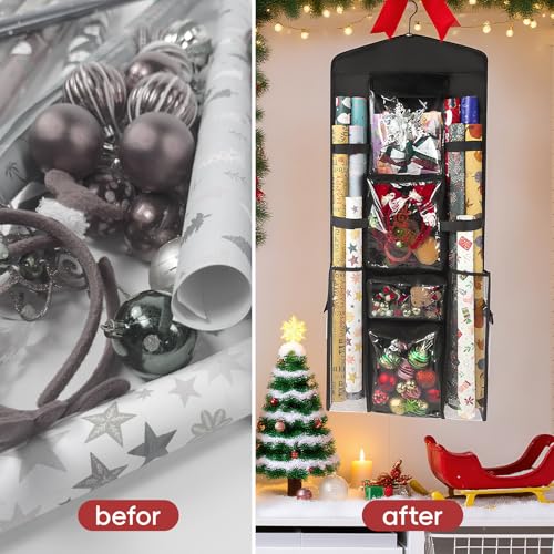 Wrapping Paper Organizer, Double-Sided Hanging - Image 5