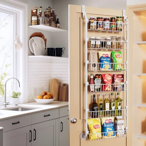 Delamu Over the Door Pantry Organizer, 6-Tier Pantry Organizers - Image 7