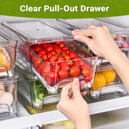 Imncya Clear Fridge Organizer, 4-Pack Stackable | Home Organization - Image 3