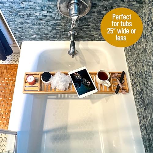 Mind Reader Bathtub Tray, Shower Organizer - Image 3