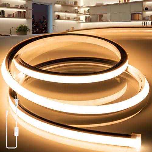 LED Strip Lights Warm White 3000K,32.8ft 110-120V Neon Rope - Image 2