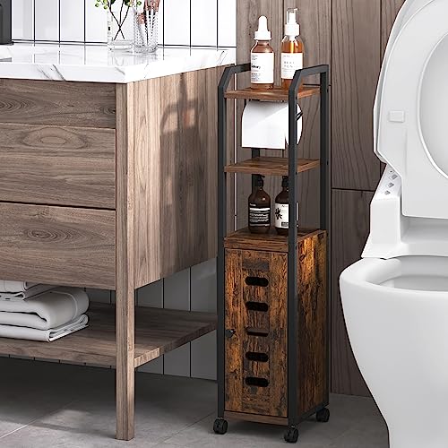 Hzuaneri Bathroom Storage Cabinet, Toilet Paper Storage Cabinet - Image 2
