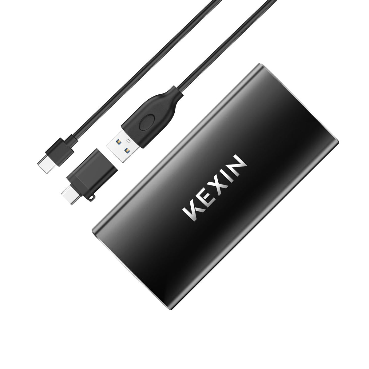 KEXIN 256GB External SSD Hard Drive USB 3.1 Type-c Portable Solid - Image 1