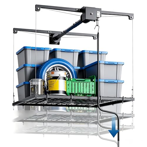 Takywep 4x4 ft Overhead Garage Storage Lift Rack | Garage Storage - Image 2