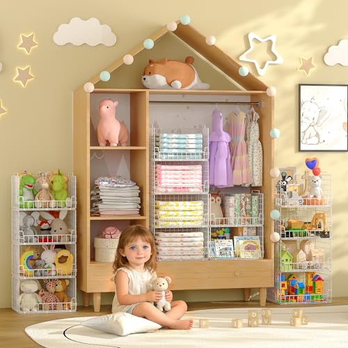 4-Tier Stackable Closet Organizers and Storage Basket - Image 3
