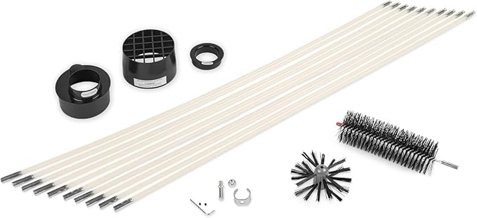 RLE30 LintEater Rotary Dryer Vent Cleaning System, Removes Lint, Extends Up to 30’