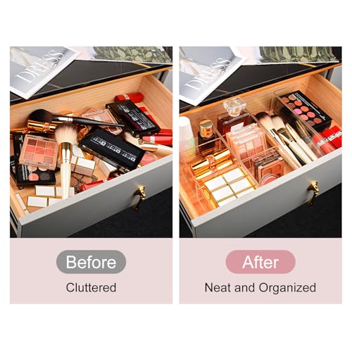 JessLab Acrylic Organizer, 2PK Cube Sections Makeup - Image 5