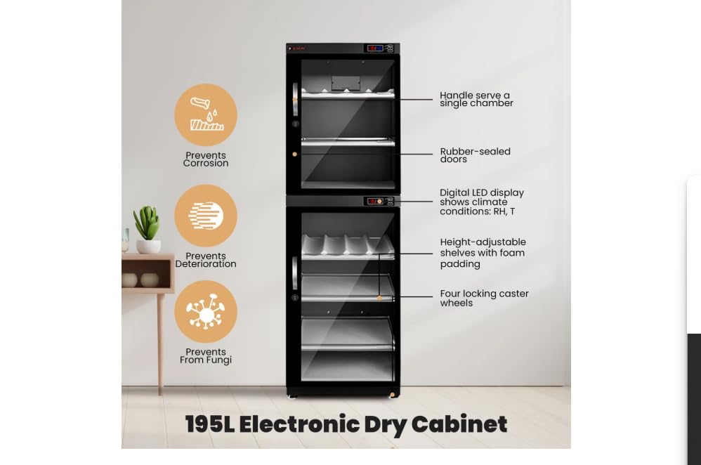 195L Electronic Dry Cabinet with Combination Lock - Image 3
