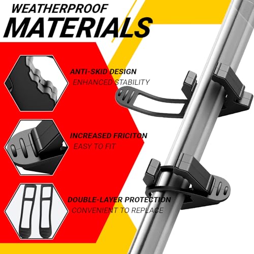 Quick Release Boat Hook Holders with Rubber Spring Strap,Marine - Image 5