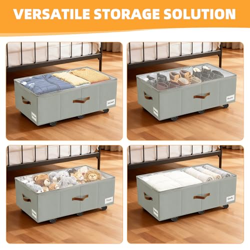 Under Bed Storage with Wheels, Dorm Room Organizer f | All Products - Image 8