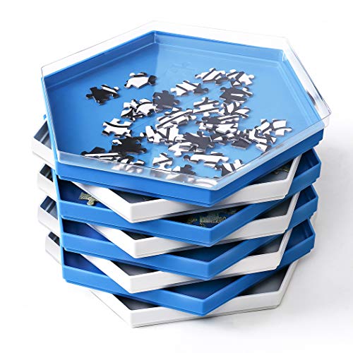 Becko US 8 Puzzle Sorting Trays with Clear Lid, Puzzle - Image 2
