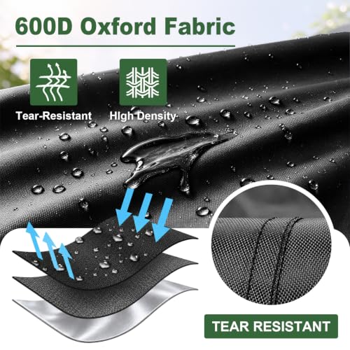 4Ft Firewood Rack Cover,Heavy Duty Waterproof 600D Oxford - Image 5