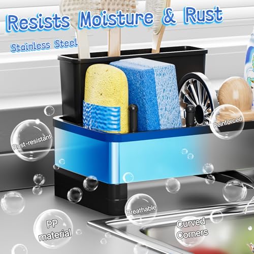 Sponge Holder for Kitchen Sink,Sink Caddy Organizer - Image 5