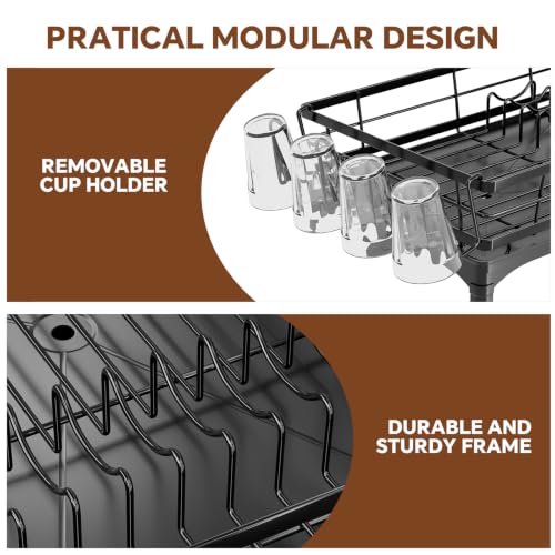 Simple Trending Dish Drying Rack for Kitchen Counter, Stainless - Image 5