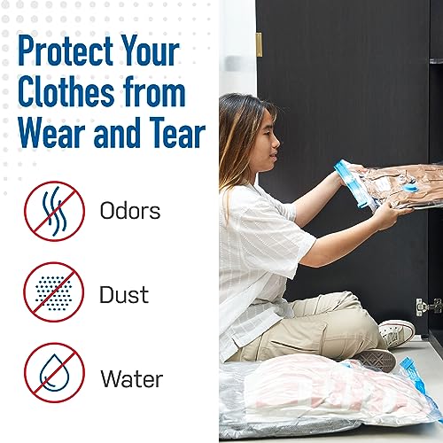 Spacesaver Vacuum Storage Bags with Hand Pump, Variety, 12 Pack - Image 7