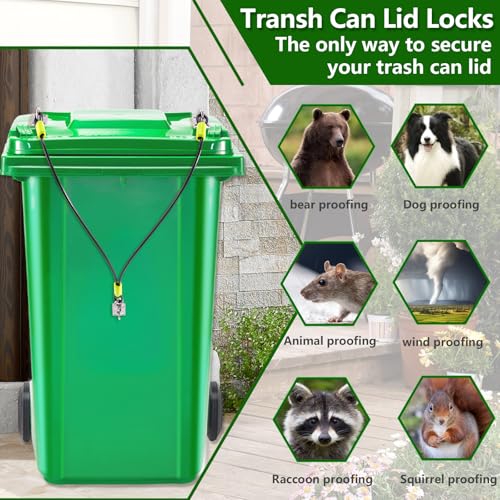 Universal Raccoon Trash Can Lid Lock - Small Animals Outdoor - Image 3