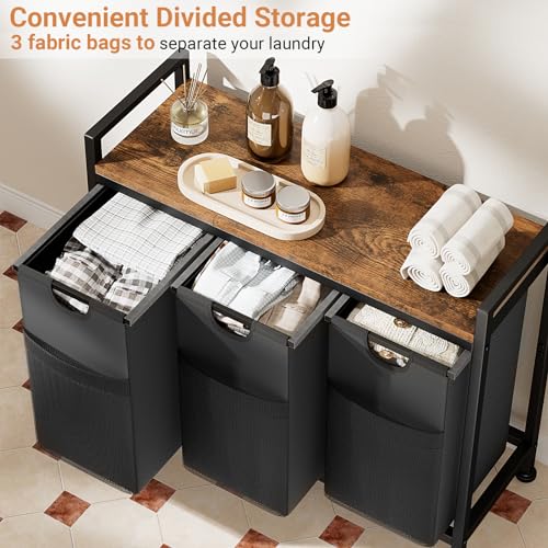 Lulive Laundry Hamper, Laundry Basket Organizer with 3 Pull-Out - Image 4