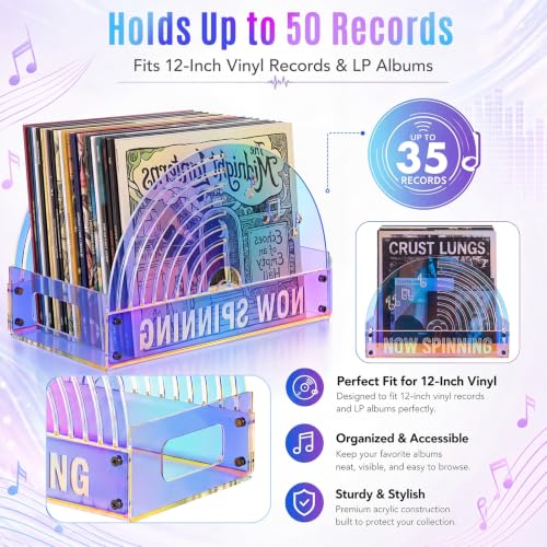 Xuhal Laser Acrylic Vinyl Record Holder, Vinyl Record - Image 6