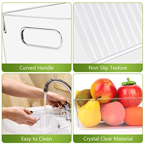 Set Of 10 Refrigerator Pantry Organizer Bins, Clear | All Products - Image 4