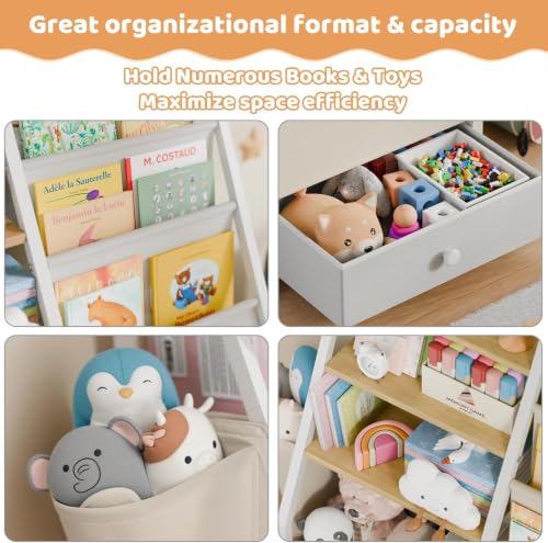 HAVLOTII Kids Bookshelf and Toy Storage - Toddler Ba | All Products - Image 4