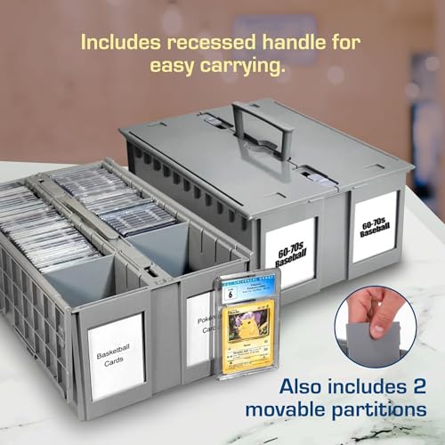 BCW 2-Row Graded Card Storage Bin, Holds 100 Slabs - Image 6