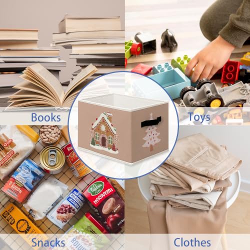 Christmas Gingerbread House Tree Storage Box Organizer Bins - Image 7