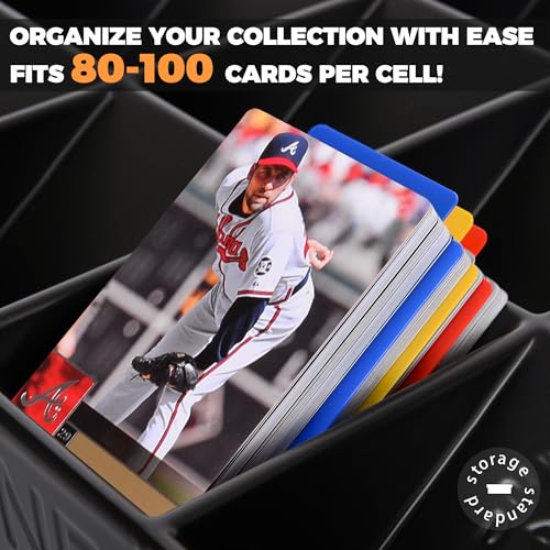 2 Pack Card Sorting Tray - Stackable Trading Cards | Home Organization - Image 7