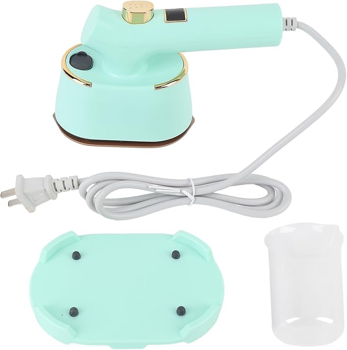 Portable Steam Iron, Mini Garment Steamer Handheld Ironing Machine with 120ml Large Suitable for Travel Home Use (US Plug 110V