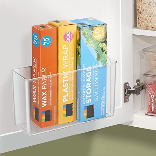 mDesign Plastic Adhesive Mount Storage Organizer Container - Image 4