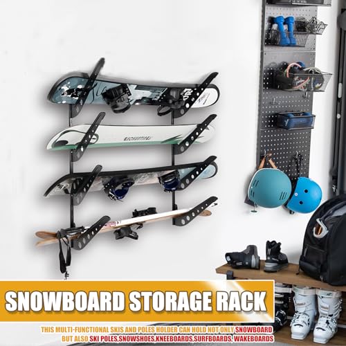 Snowboard Wall Racks, Adjustable Storage Rack for Ski - Image 4