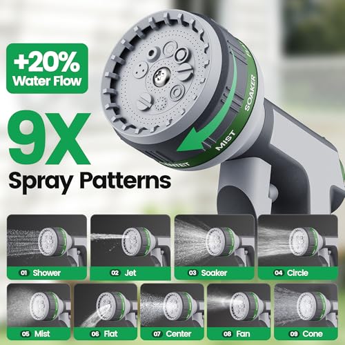 Garden Retractable Hose Reel, 1/2 Inch x 100 ft Wall Mounted - Image 7