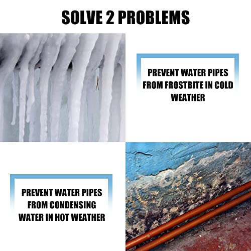 Kingdder 6 Pcs 1.3ft Pipe Insulation Foam Tube Self Adhesive - Image 7