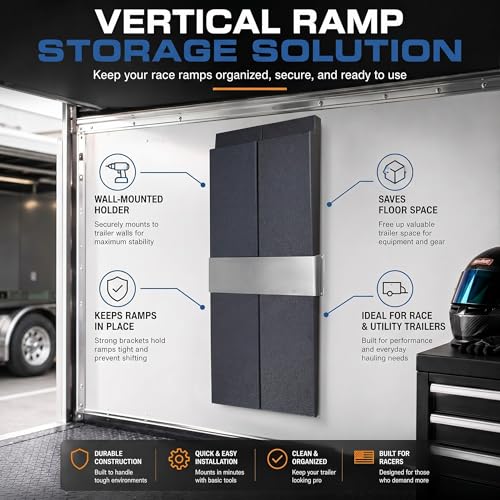 Wesiti Trailer Ramp Organizer Rack,Fits 5" Height Ramps - Image 5