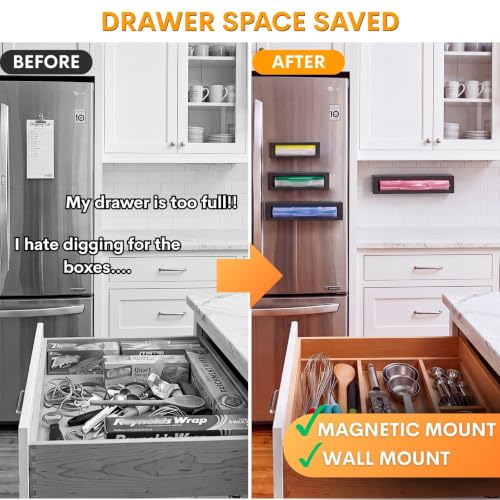 Ofiray-home Magnetic Food Storage Bag Organizer for | All Products - Image 4