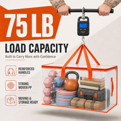 KYODOLED 6-Pack Clear Moving Bags Heavy Duty Extra L | All Products - Image 4