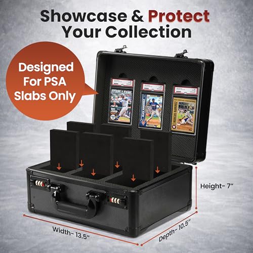 Graded Card Case – PSA Display Lid, 3 Row Card Storage Box - Image 3